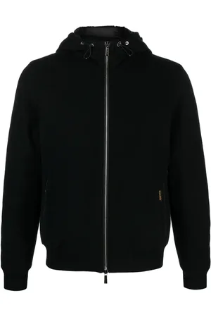 MOORER Brigno-MRW zip-up hooded jacket