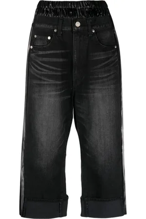 R13 Crossover Cuffed Jeans - Bergdorf Goodman
