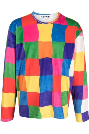 SUNNEI Geometric-pattern long-sleeved jumper
