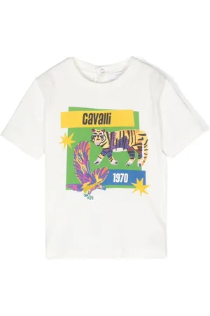Roberto Cavalli Graphic-print cotton T-shirt