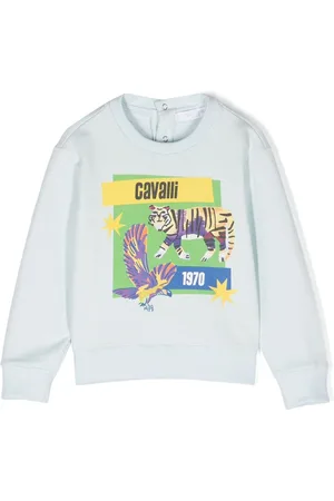 Roberto Cavalli Graphic-print cotton sweatshirt