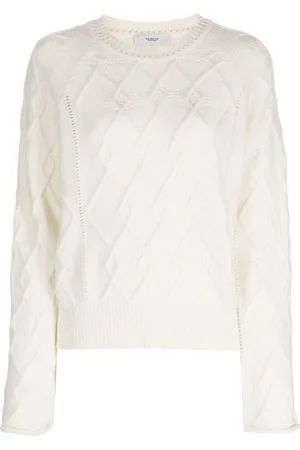 PRINGLE OF SCOTLAND Cable-knit wool-blend jumper