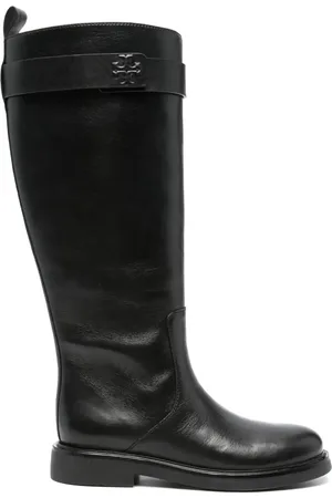 Tory Burch Double T leather knee boots