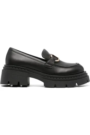 Twin-Set Oval T logo-plaque loafers