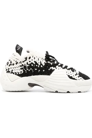 Lanvin Flash-X crochet-knit sneakers