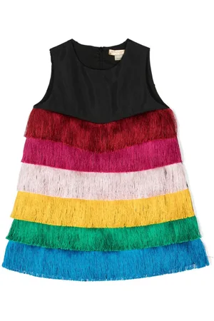 Stella McCartney Tiered fringed minidress