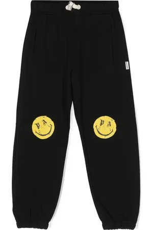 Palm Angels Smiley face-print drawstring track pants
