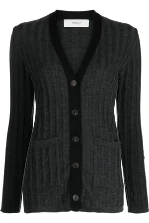 PRINGLE OF SCOTLAND Ribbed-knit wool-blend cardigan