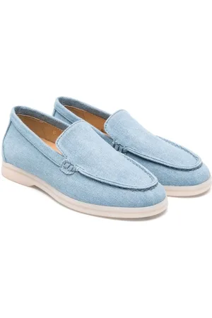Scarosso Ludovica washed denim loafers