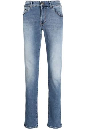 PT Torino Logo-patch cotton skinny jeans