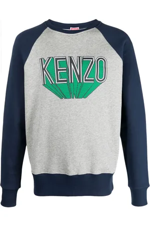 Kenzo Logo-print colour-block sweatshirt