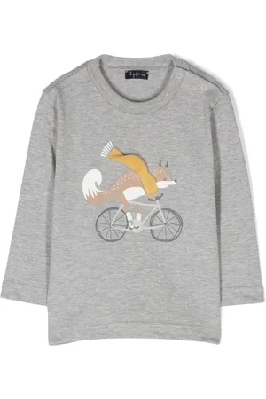 Il gufo Graphic-print cotton T-shirt