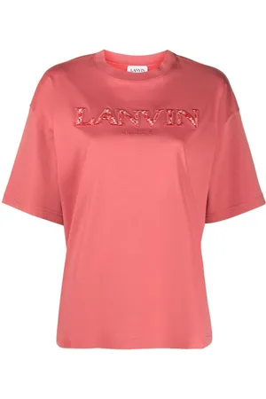Lanvin Logo-appliqué cotton T-shirt