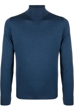 JOHN SMEDLEY Roll-neck merino jumper