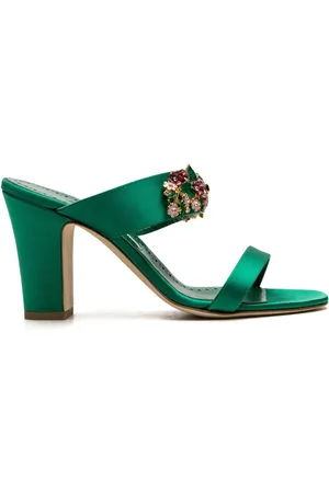 Manolo Blahnik Sayani 90mm satin sandals