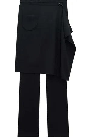 Courrèges Overskirt wool tailored trousers