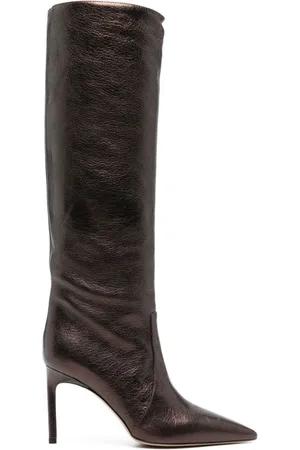 Bettina Vermillon Josefine 100mm leather boot