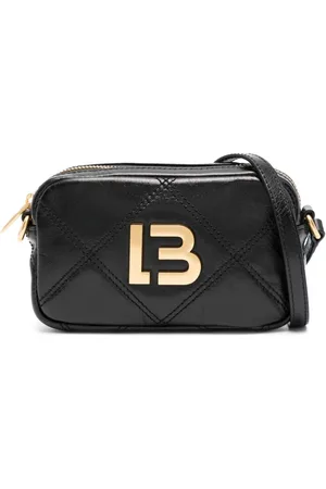 Bimba Y Lola Mini Debossed-logo Leather Purse In Black