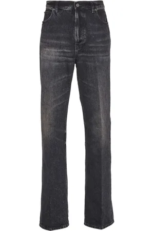 Salvatore Ferragamo Stonewashed denim straight-leg jeans