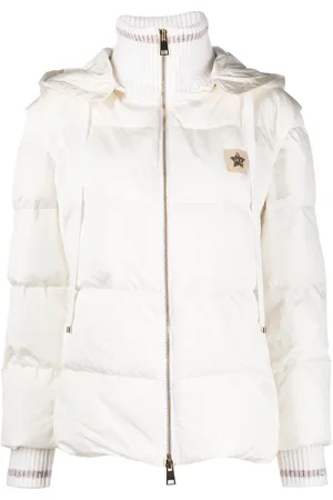 LORENA ANTONIAZZI Logo-patch padded jacket