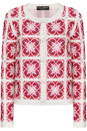 Dolce & Gabbana Panelled crochet-knit cardigan