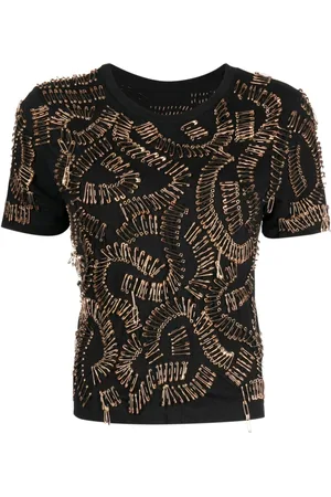 Cynthia Rowley Safety-pin cotton T-Shirt
