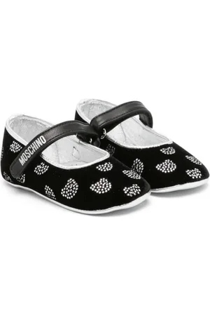Moschino Teddy Bear leather ballerina shoes