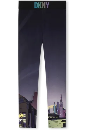 DKNY X Batman graphic-print cotton leggings