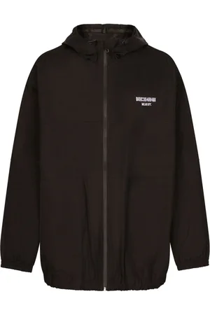 Dolce & Gabbana Logo-embroidered hooded jacket