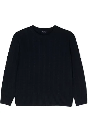 Il gufo Cable-knit wool jumper