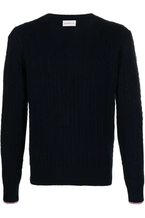 Moncler Cable-knit virgin wool blend jumper