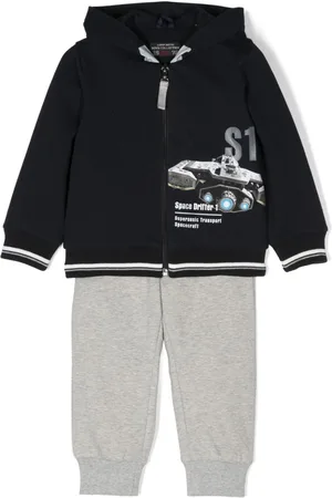Lapin House Graphic-print hooded tracksuit