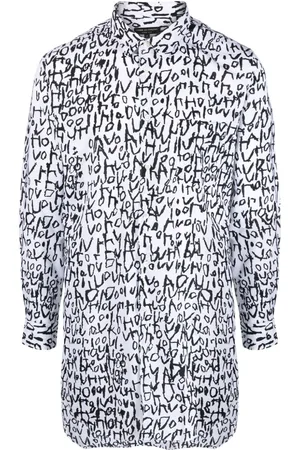 Comme des Garçons Abstract-print long shirt