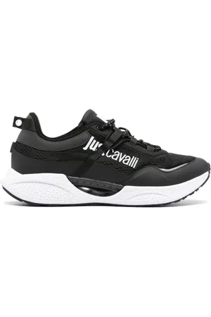 Roberto Cavalli Logo-print panelled sneakers