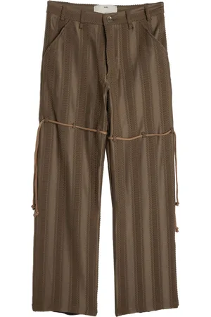 Wide Leg & Flared Pants in the color Brown for men