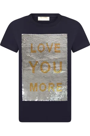 Elie saab Sequin-panel cotton T-shirt