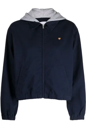Chocoolate Logo-embroidered cotton jacket
