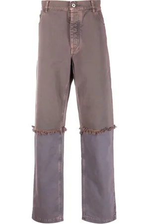 MARCELO BURLON Hybrid straight-leg jeans