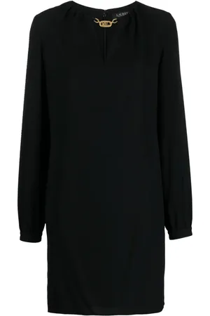 Ralph Lauren Logo-plaque V-neck minidress