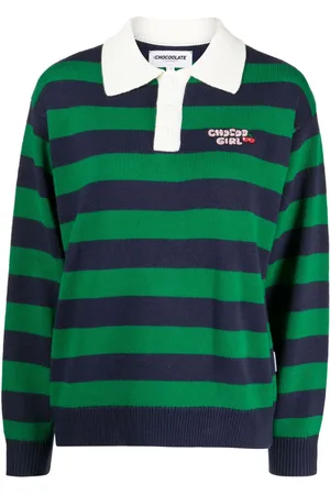 Chocoolate Stripe-pattern jumper