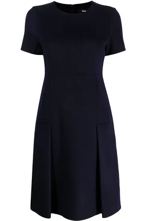 Paule Ka Shortsleeved front-pleat dress