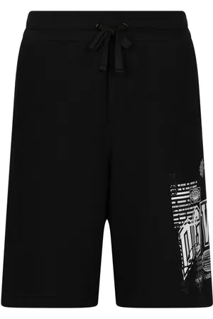 Dolce & Gabbana Logo-print cotton track shorts