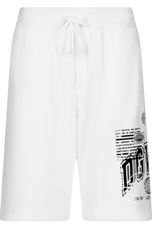 Dolce & Gabbana Logo-print cotton track shorts