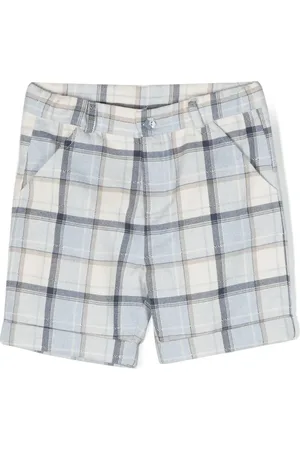 PATACHOU Check-pattern cotton shorts