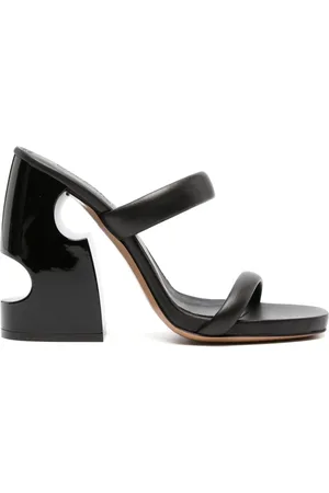 OFF-WHITE Pop Meteor 120mm cut-out mules