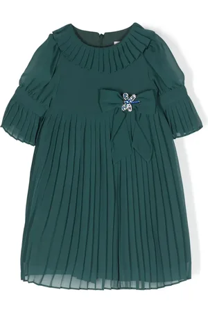 PATACHOU Bow-detail pleated dress