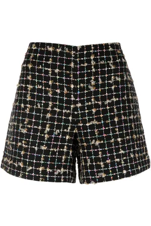 Twin-Set Bouclé textured short shorts