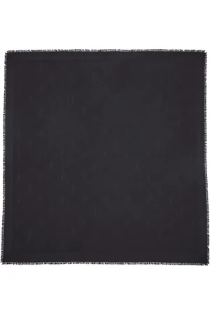 Jimmy Choo Emani monogram-jacquard silk-blend scarf