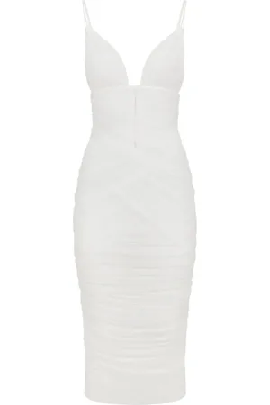 Dolce & Gabbana Draped tulle midi dress