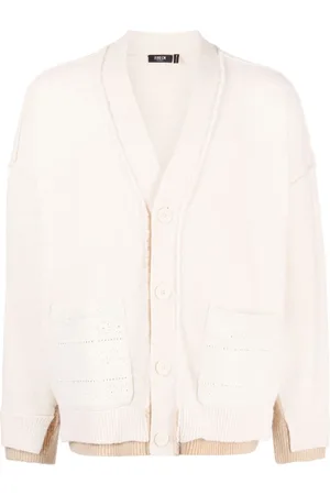 FIVE CM Embroidered-detail knitted cardigan